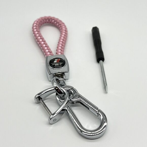 TRD Pink Rope Key Chain Clip Holder for Toyota Racing Development Tundra Tacoma - Picture 3 of 9